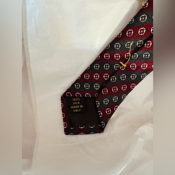 Louis Vuitton Silk Tie Striped Vintage Luxury 100% Silk With box Quiet Luxury - Picture 4 of 4